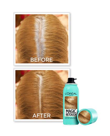 OAP HAIRCOLOR MAGIC_RETOUCH_SPRAY_BEFOREAFTER_Blond